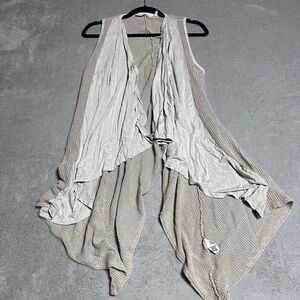 Soft Surroundings Cardigan Womens Small Medium‎ Sleeveless Draped Boho